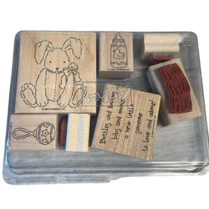 Stampin'‎ Up! Baby Bundle Wood Mounted Rubber Stamp Set 7-Piece